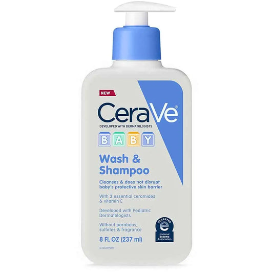 CeraVe Baby Wash & Shampoo | 8 Ounce